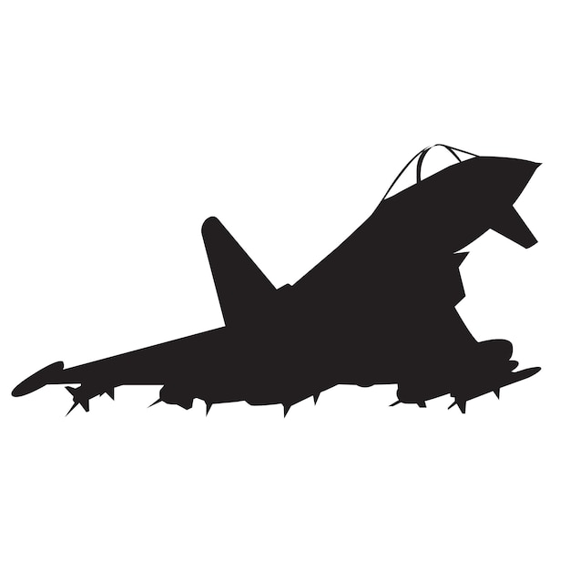 Plik wektorowy nowoczesny samolot wojenny latający sylwetka wektor wzór