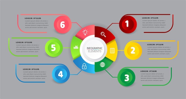 Nowoczesny Szablon Pola Tekstowego Na Osi Czasu Infografiki Baner