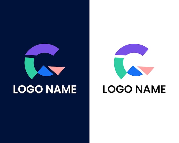 Plik wektorowy nowoczesny szablon projektu logo litera g