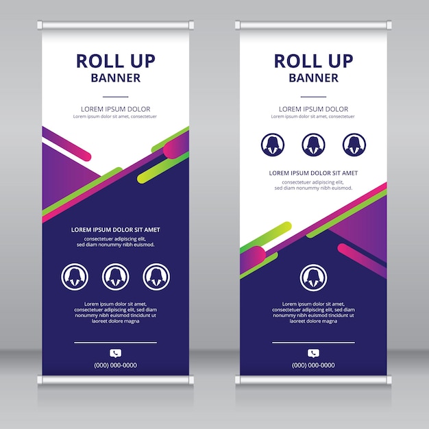 Nowoczesny Szablon Projektu Roll Up Banner