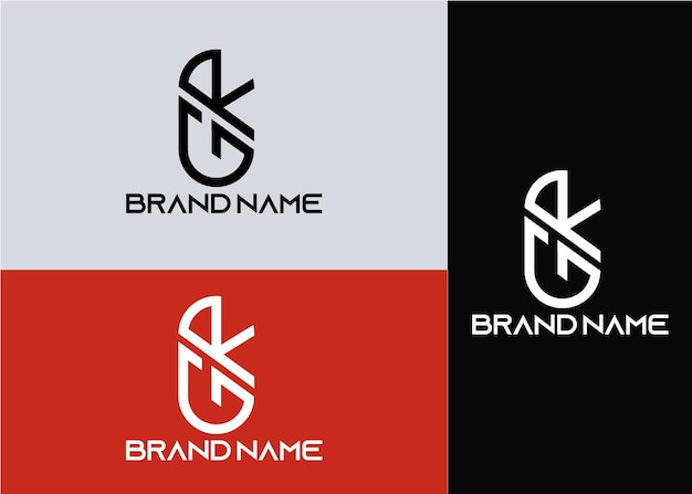 nowoczesny unikalny wzór logo korporacyjnego gr list