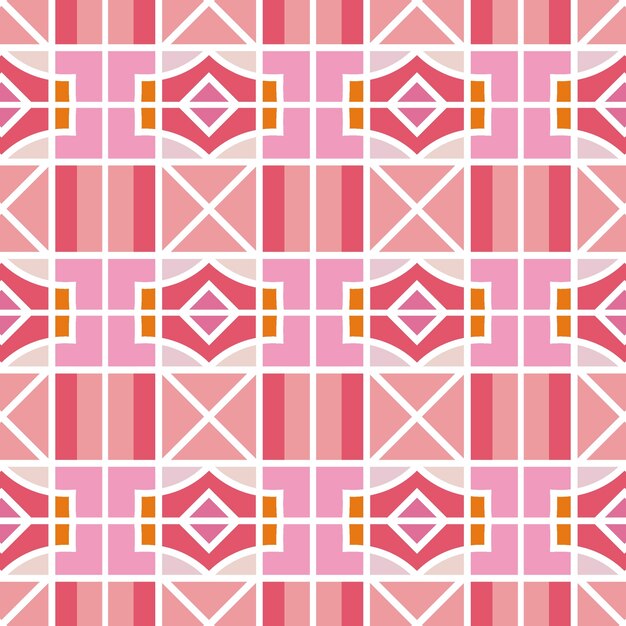 Nowoczesny wzór geometryczny w różowym kolorze