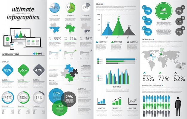 Nowoczesny Zestaw Infograficzny Z Urządzeniami Elektronicznymi.