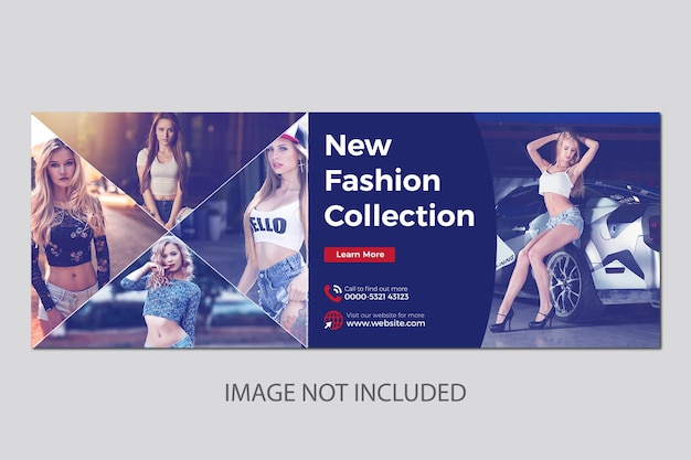 Nowy Szablon Transparentu Kolekcji Mody
