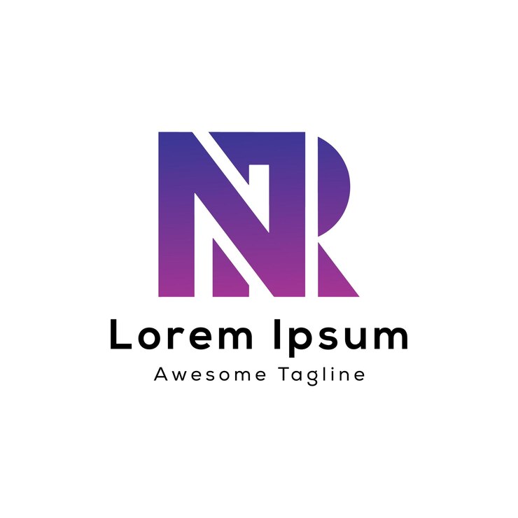 Wektor nr litera początkowa ikona projektu logo
