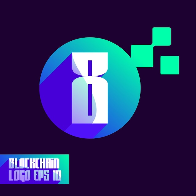 Numeryczne logo Blockchain 8