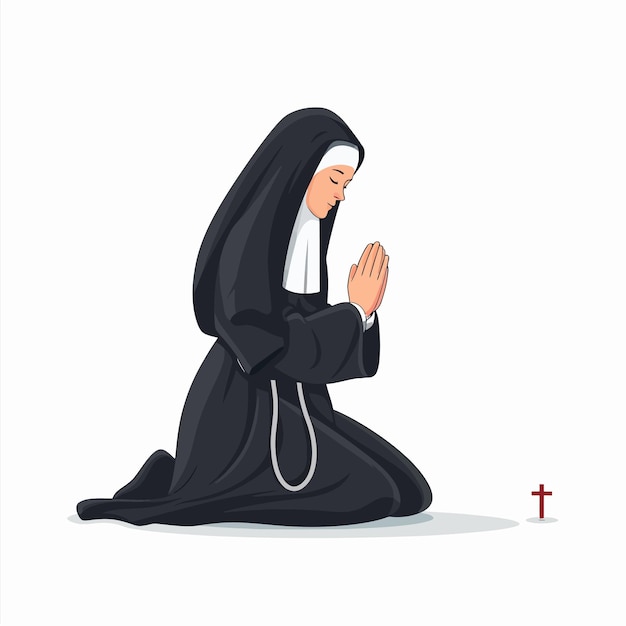 Plik wektorowy nun_prays_to_god