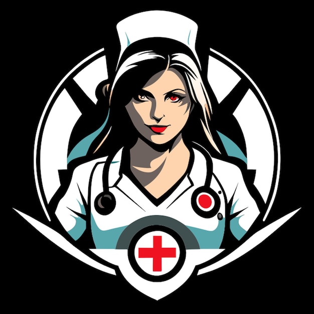 Plik wektorowy nurse logo vector illustration