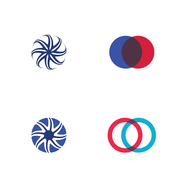 O Logo Biznes Technologia Koło Logo I Symbole Grafika Projektu Wektorowego