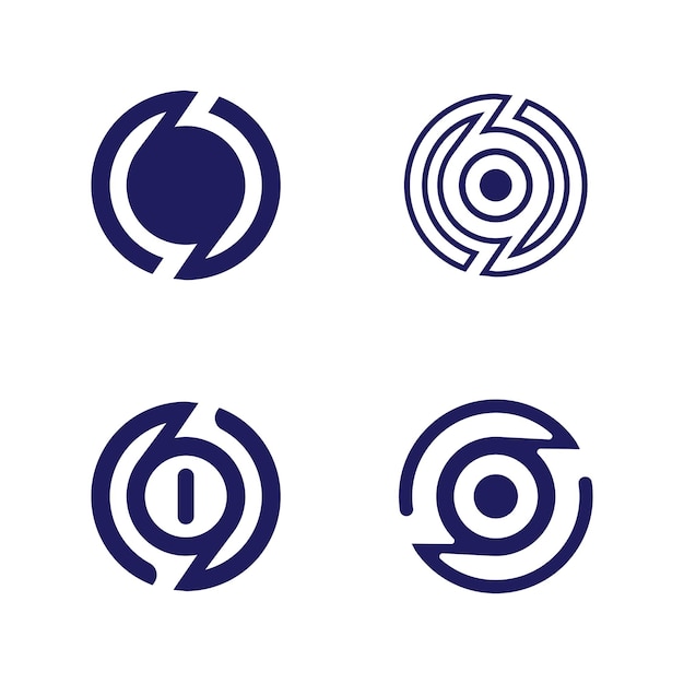 O-ring Logo Biznes I Okrąg Logo Wektor Projektu