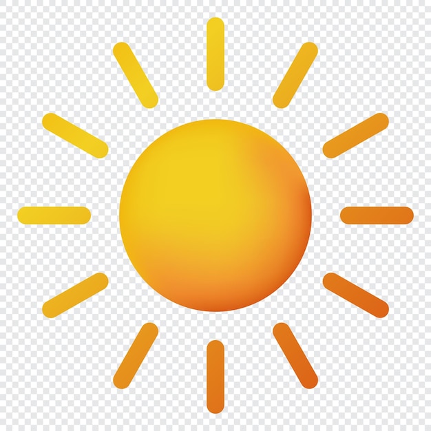 Plik wektorowy ?ó?ta ikona niedziela ikona solarna realistyczne ikona niedziela do projektowania pogody modny letni symbol ilustracji wektorowych