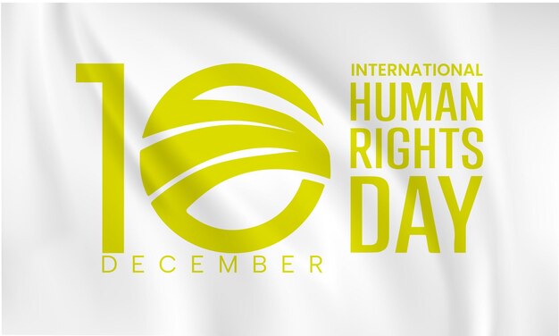 Obchody Dnia Praw Człowieka. Baner internetowy na rzecz równości społecznej. Międzynarodowy Dzień Praw Człowieka w papierze