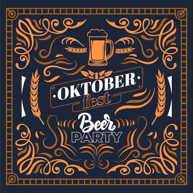 Obchody Oktoberfest W Stylu Vintage