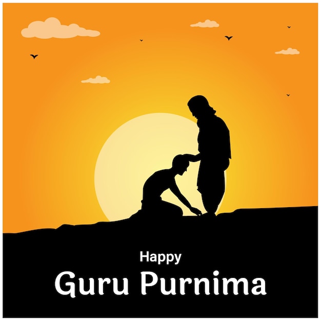 Obchody święta Religijnego Happy Guru Purnima W Indiach