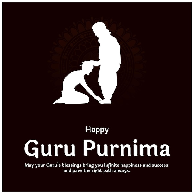 Obchody święta Religijnego Happy Guru Purnima W Indiach