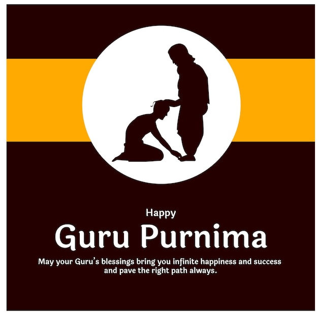 Obchody święta Religijnego Happy Guru Purnima W Indiach