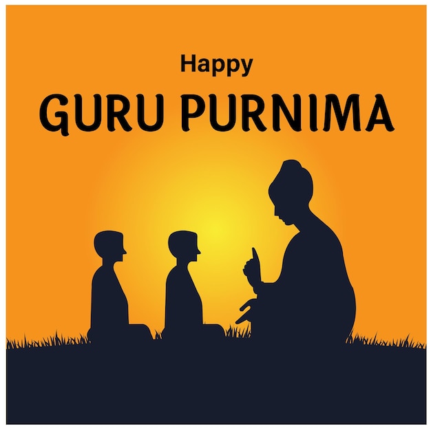 Obchody święta Religijnego Happy Guru Purnima W Indiach