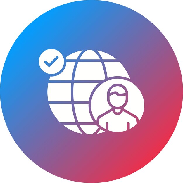 Obcokrajowiec Przyjazny wektorowy obraz ikony Może być używany dla Digital Nomad