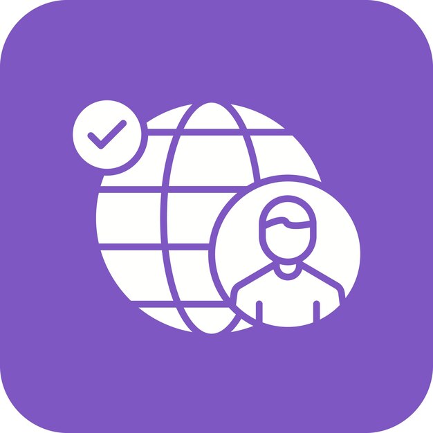 Obcokrajowiec Przyjazny wektorowy obraz ikony Może być używany dla Digital Nomad