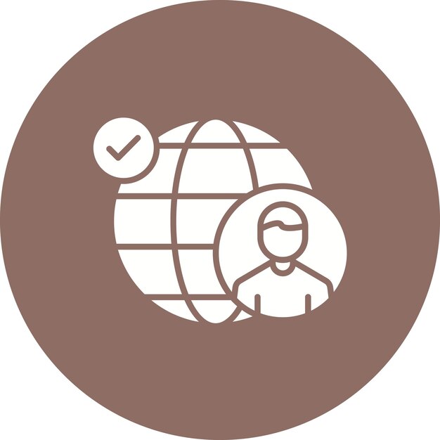 Obcokrajowiec Przyjazny wektorowy obraz ikony Może być używany dla Digital Nomad