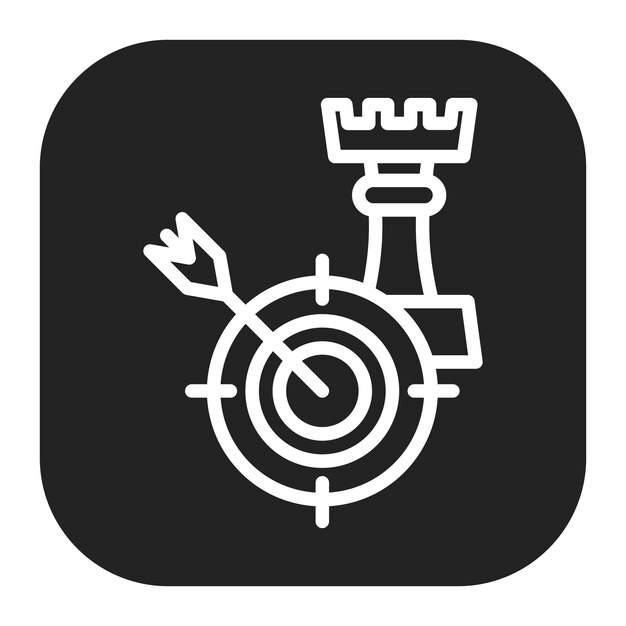 Objective Statement icon vector image Może być używany do Curriculum Vitae
