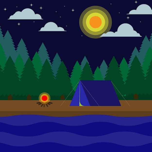 obóz wieczorny