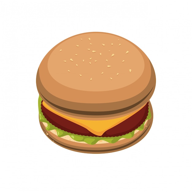 obraz ikony fast food