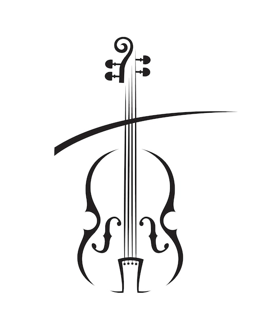 Plik wektorowy obraz skrzypiec