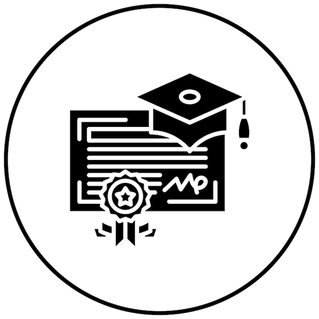Plik wektorowy obraz wektorowy ikony absolwentów może być używany dla uniwersytetu