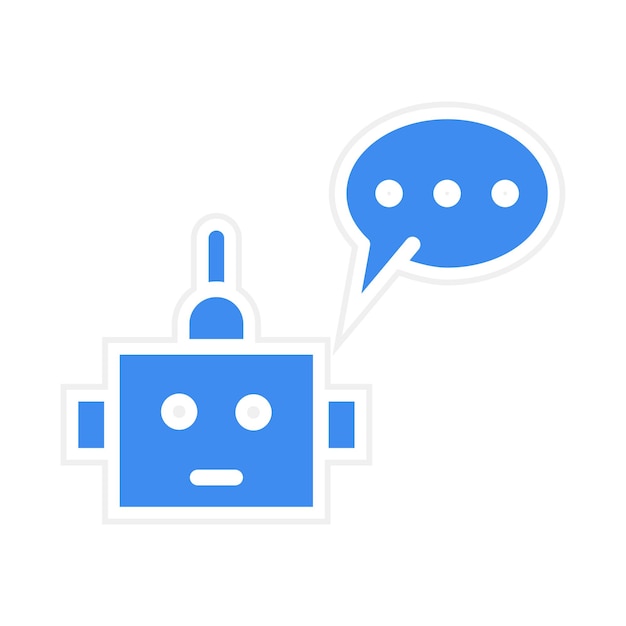 Obraz wektorowy ikony asystenta robota Może być używany do robotyki