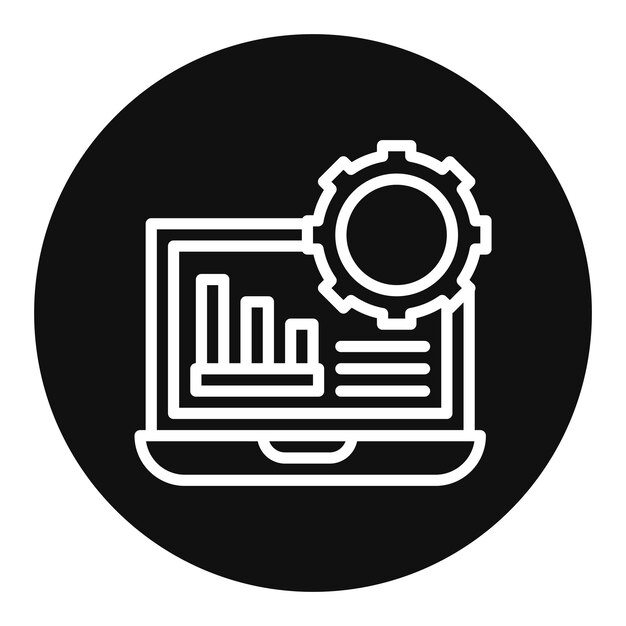 Obraz wektorowy ikony automatyzacji usług Może być używany dla Cyberpunk