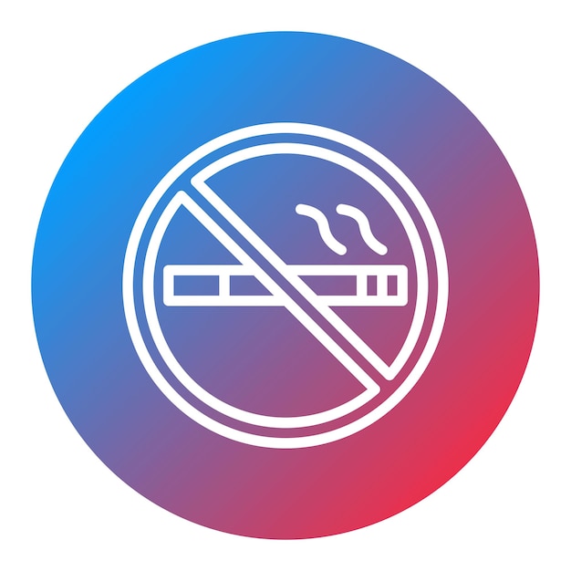Obraz Wektorowy Ikony Bez Palenia Może Być Używany Dla Kolei