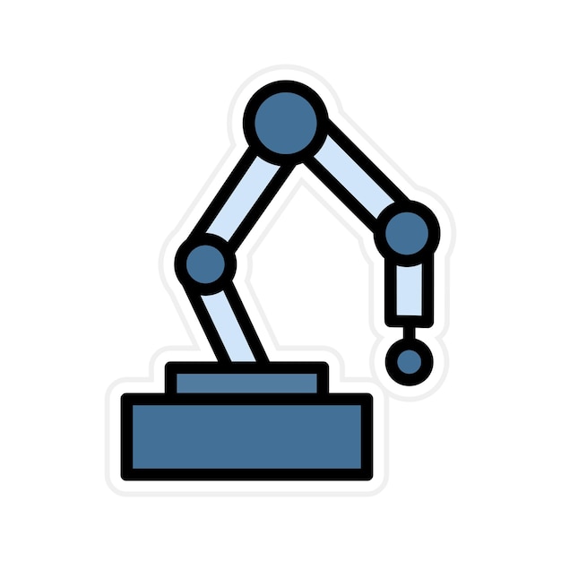 Obraz wektorowy ikony cobot może być używany do robotyki