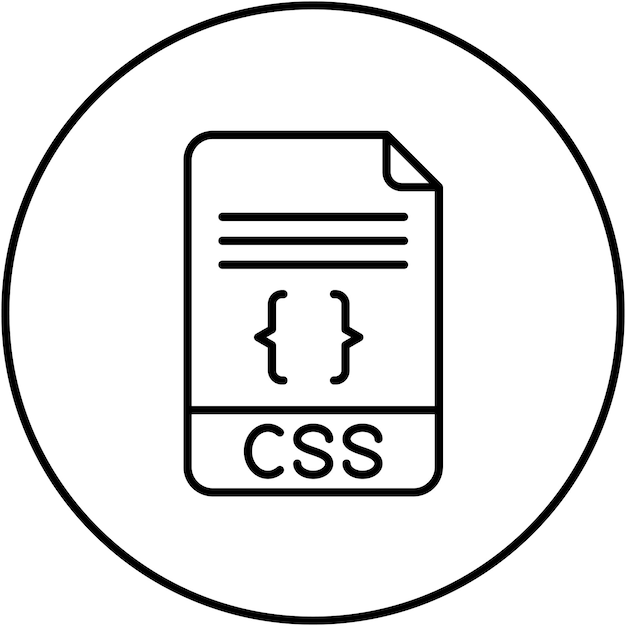 Obraz wektorowy ikony CSS może być używany dla No Code