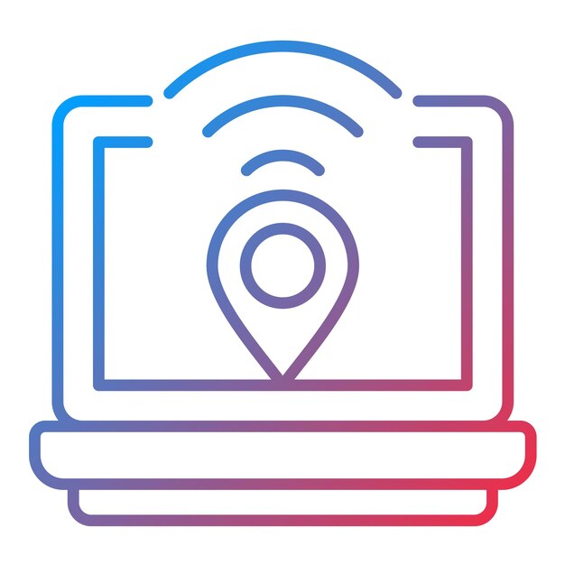 Obraz wektorowy ikony Digital Nomad Hub Może być używany dla Digital Nomad