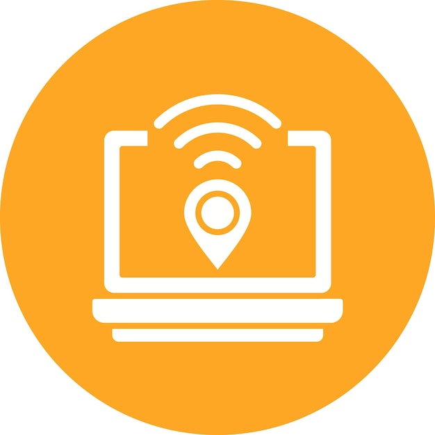 Obraz wektorowy ikony Digital Nomad Hub Może być używany dla Digital Nomad