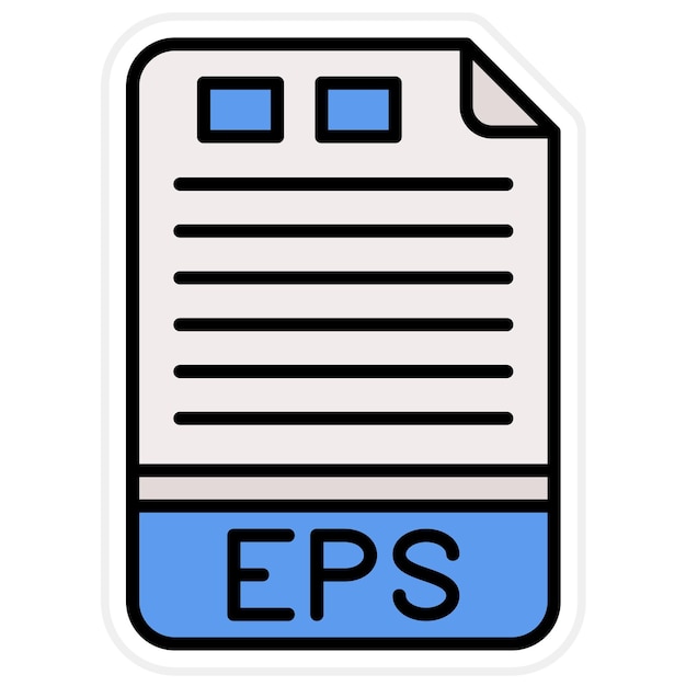 Obraz wektorowy ikony EPS może być używany dla formatów plików