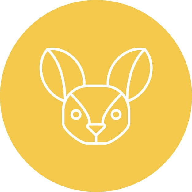Obraz wektorowy ikony Fennec Fox może być używany dla In The Wild