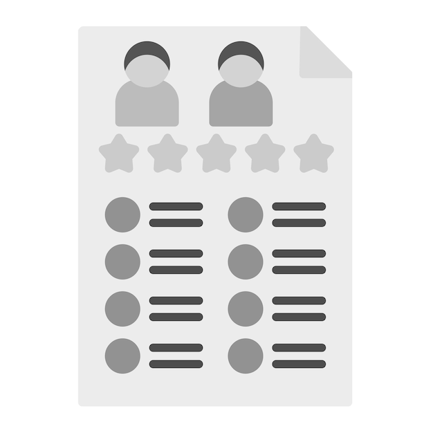 Obraz wektorowy ikony formularza opinii może być używany do hostingu internetowego