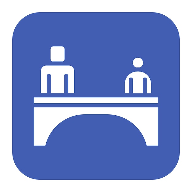 Obraz wektorowy ikony Generation Gap Bridge Może być używany dla Generation Gap