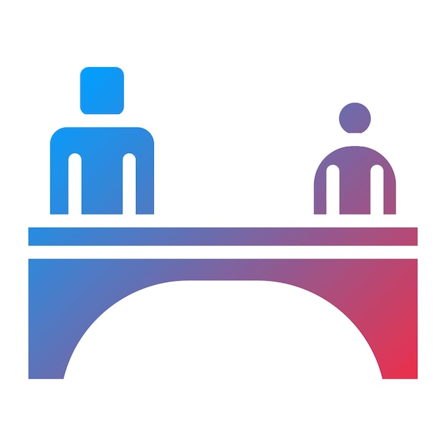 Obraz wektorowy ikony Generation Gap Bridge Może być używany dla Generation Gap