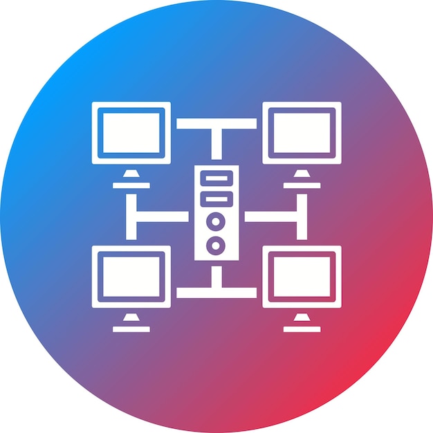 Plik wektorowy obraz wektorowy ikony grid computing może być używany do big data