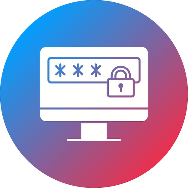 Obraz wektorowy ikony hasła Może być używany do hostingu internetowego