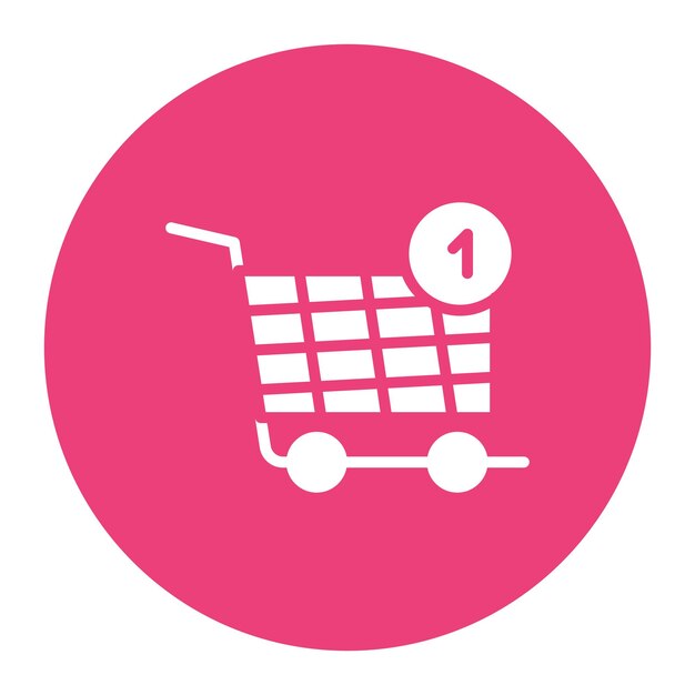 Obraz wektorowy ikony ilości koszyka może być używany w sklepie e-commerce