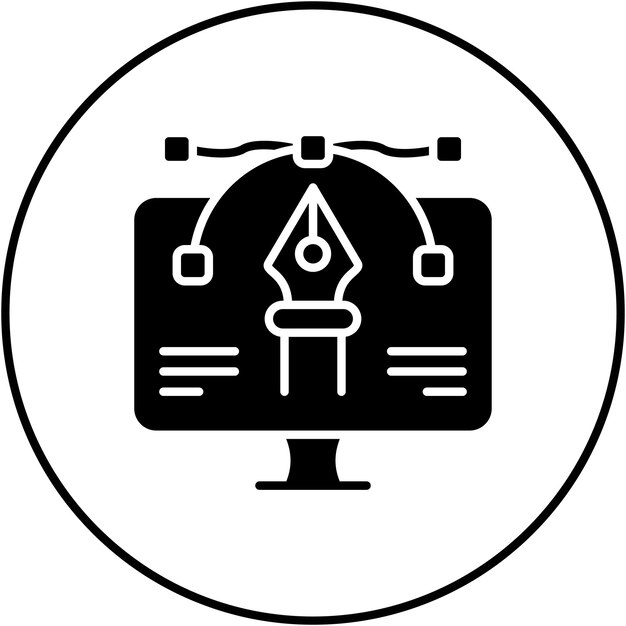 Obraz wektorowy ikony interfejsu użytkownika może być używany do programowania komputerowego