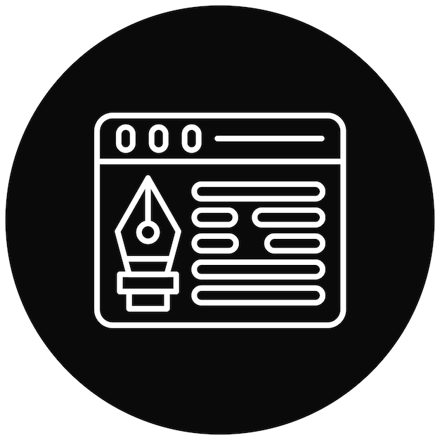Obraz wektorowy ikony internetowej Może być używany do hostingu internetowego