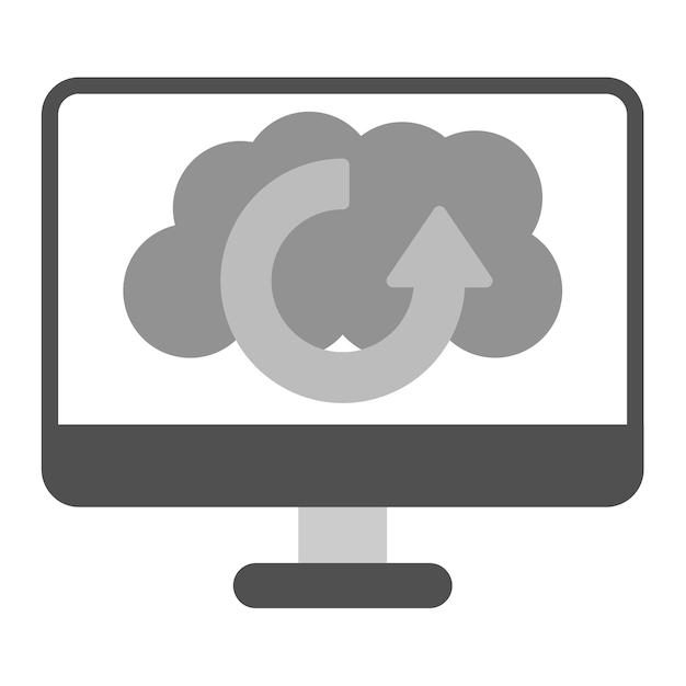 Obraz wektorowy ikony kopii zapasowej może być używany do hostingu internetowego