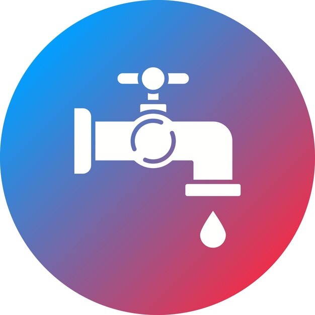 Obraz wektorowy ikony kranu Może być używany do instalacji hydraulicznej