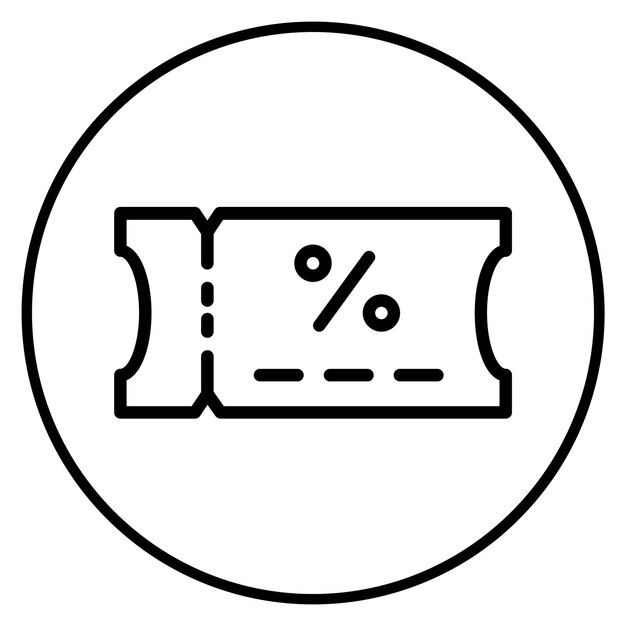 Obraz wektorowy ikony kuponu Można go użyć w supermarkecie