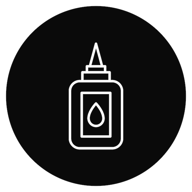 Obraz wektorowy ikony Liquid Glue może być używany do artykułów biurowych
